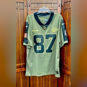 Travis Kelce Salute to Service Jersey. Kansas City Chiefs #87. Mens XL